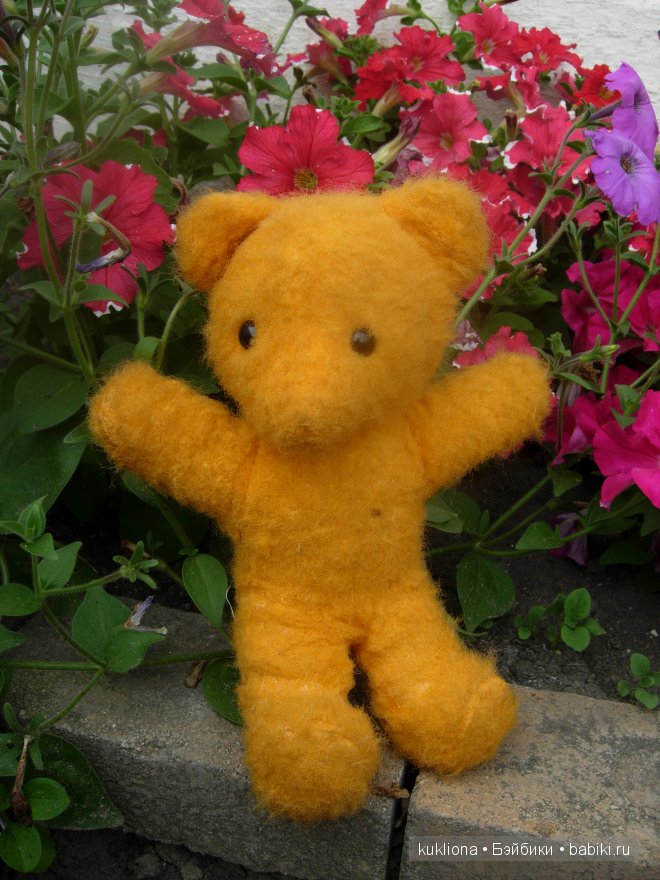 Советский желтый медвежонок Солнышко