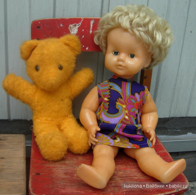 Советский желтый медвежонок Солнышко (фото 3)