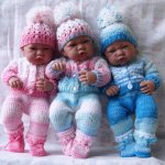 Меланжевые одежки для маленькой крошки.Куклы от Антонио Хуан Antonio Juan