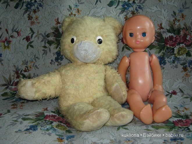 Подружкины игрушки. Советские куклы, мягкие игрушки, пластмассовый Карлсон и котик (фото 7)