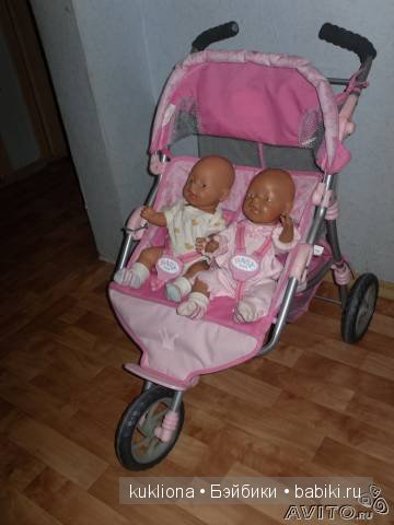 Кукольные коляски для двойняшек и не только