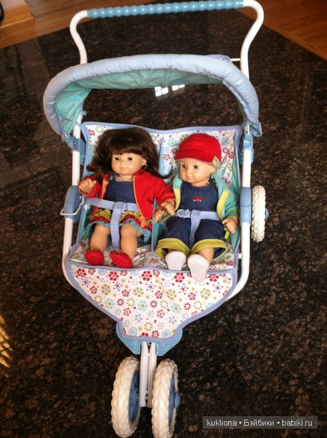 Кукольные коляски для двойняшек и не только