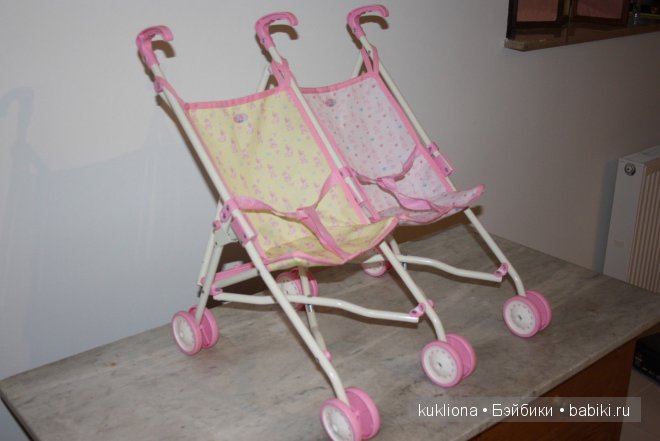 Кукольные коляски для двойняшек и не только