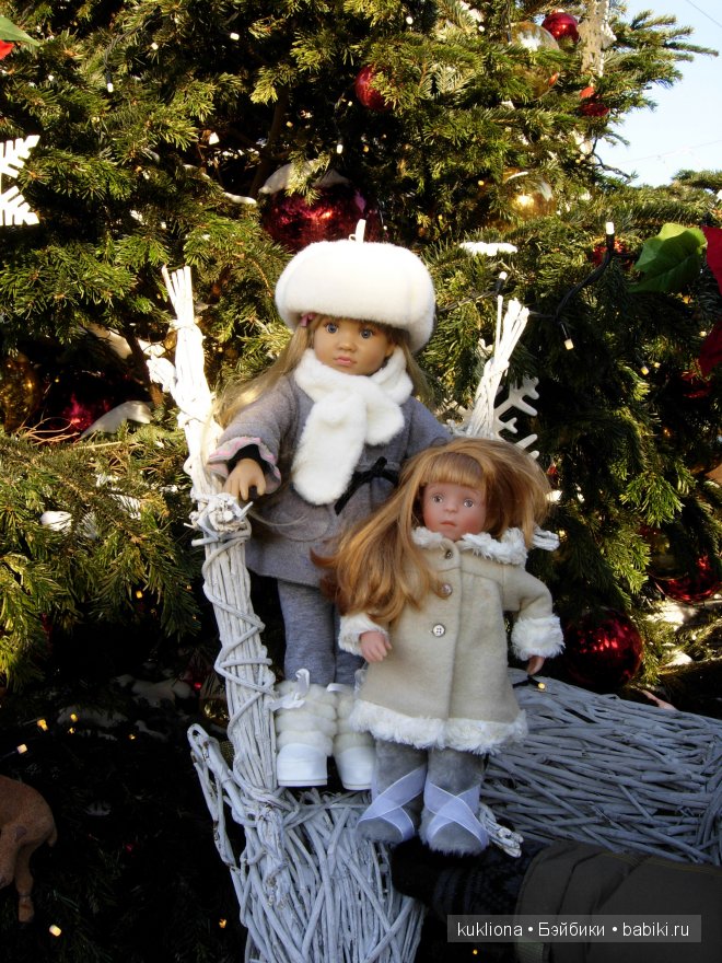 Как Марейка с Наташей в Кремль на ёлку ездили. Кукла Mareike Kidz‘n’Cats, Sonja Hartmann и кукла Minouche Natasha mit Мantel