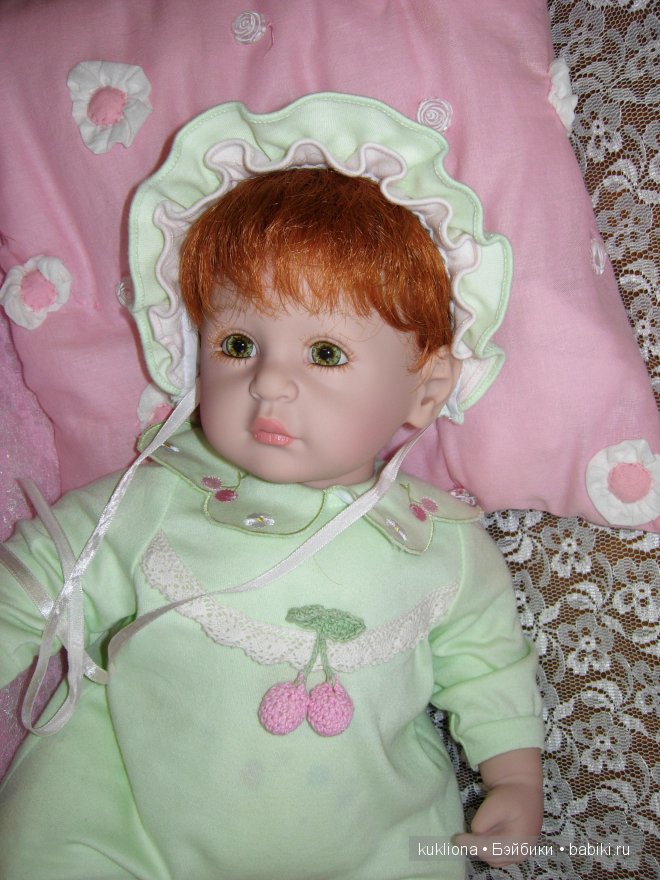 Рыжее зеленоглазое Чудо. Малышка Адорочка Мята и вишня. Name Your Own Baby Adora