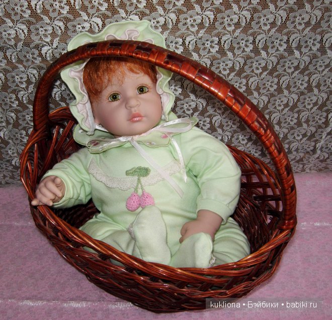 Рыжее зеленоглазое Чудо. Малышка Адорочка Мята и вишня. Name Your Own Baby Adora (фото 10)