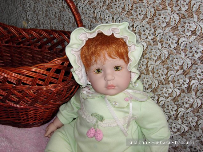 Рыжее зеленоглазое Чудо. Малышка Адорочка Мята и вишня. Name Your Own Baby Adora (фото 8)