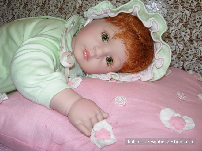 Рыжее зеленоглазое Чудо. Малышка Адорочка Мята и вишня. Name Your Own Baby Adora