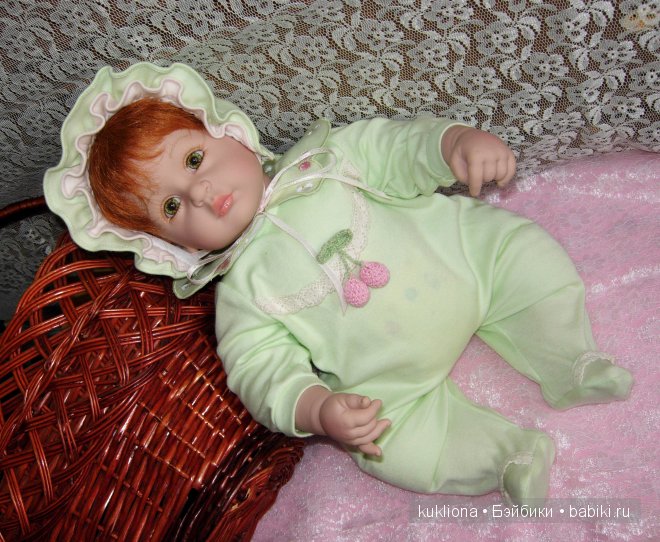 Рыжее зеленоглазое Чудо. Малышка Адорочка Мята и вишня. Name Your Own Baby Adora