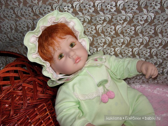 Рыжее зеленоглазое Чудо. Малышка Адорочка Мята и вишня. Name Your Own Baby Adora