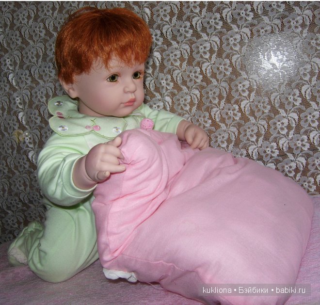 Рыжее зеленоглазое Чудо. Малышка Адорочка Мята и вишня. Name Your Own Baby Adora