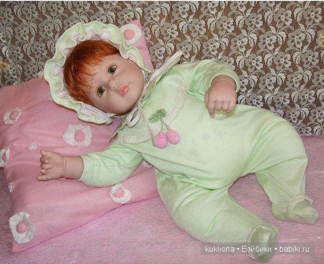 Рыжее зеленоглазое Чудо. Малышка Адорочка Мята и вишня. Name Your Own Baby Adora