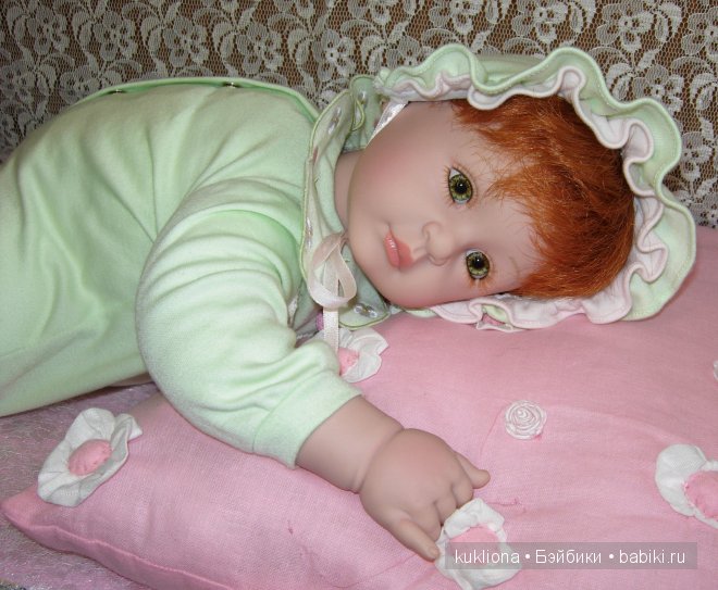 Рыжее зеленоглазое Чудо. Малышка Адорочка Мята и вишня. Name Your Own Baby Adora