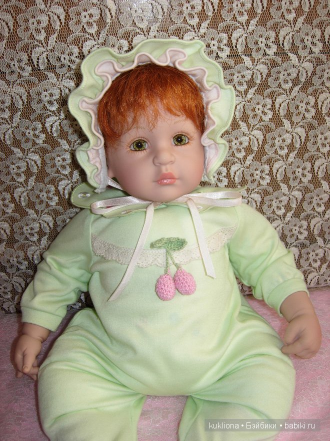 Рыжее зеленоглазое Чудо. Малышка Адорочка Мята и вишня. Name Your Own Baby Adora (фото 5)