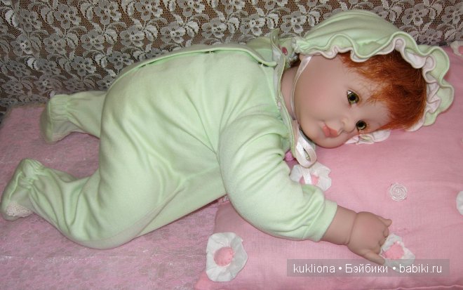 Рыжее зеленоглазое Чудо. Малышка Адорочка Мята и вишня. Name Your Own Baby Adora