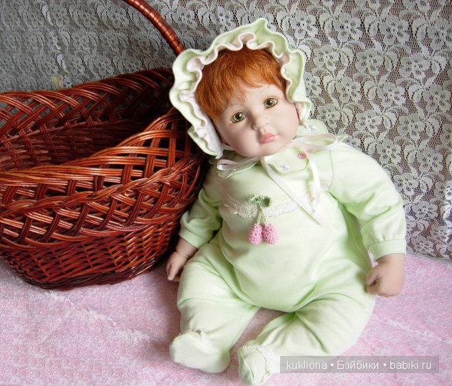 Рыжее зеленоглазое Чудо. Малышка Адорочка Мята и вишня. Name Your Own Baby Adora (фото 7)