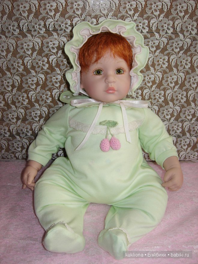 Рыжее зеленоглазое Чудо. Малышка Адорочка Мята и вишня. Name Your Own Baby Adora (фото 3)