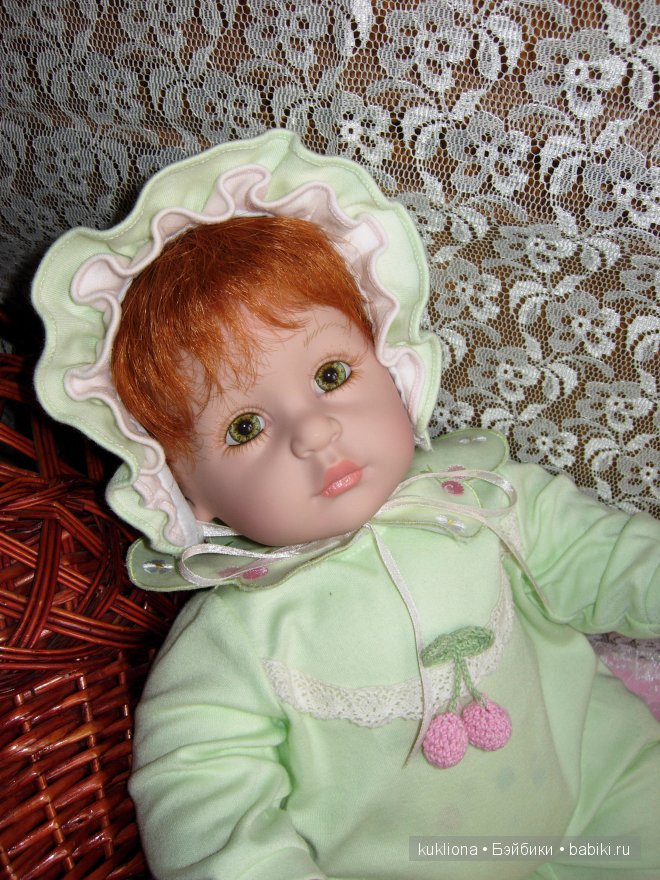 Рыжее зеленоглазое Чудо. Малышка Адорочка Мята и вишня. Name Your Own Baby Adora