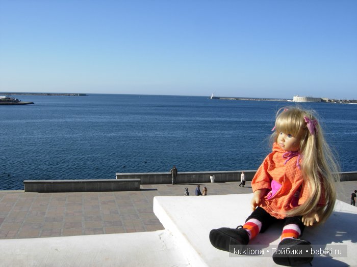 Марейка у моря в Севастополе.Когда сбываются новогодние желания. Кукла Mareike Kidz‘n’Cats, Sonja Hartmann