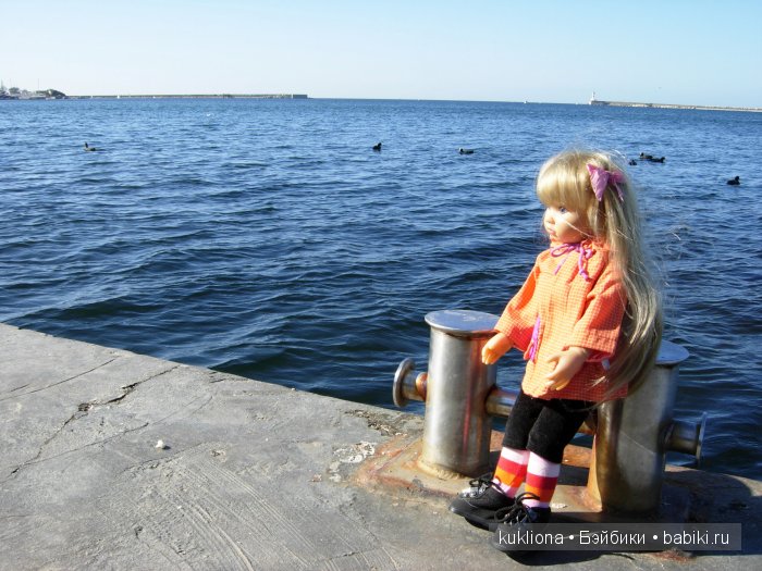Марейка у моря в Севастополе.Когда сбываются новогодние желания. Кукла Mareike Kidz‘n’Cats, Sonja Hartmann
