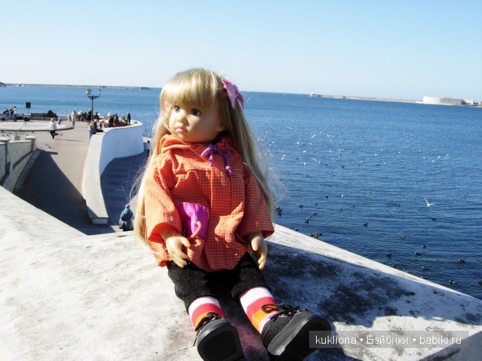 Марейка у моря в Севастополе.Когда сбываются новогодние желания. Кукла Mareike Kidz‘n’Cats, Sonja Hartmann