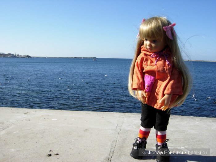 Марейка у моря в Севастополе.Когда сбываются новогодние желания. Кукла Mareike Kidz‘n’Cats, Sonja Hartmann