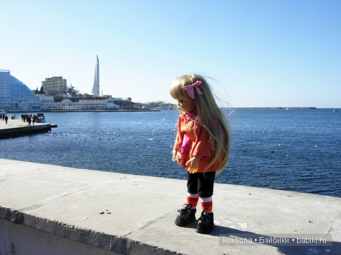 Марейка у моря в Севастополе.Когда сбываются новогодние желания. Кукла Mareike Kidz‘n’Cats, Sonja Hartmann