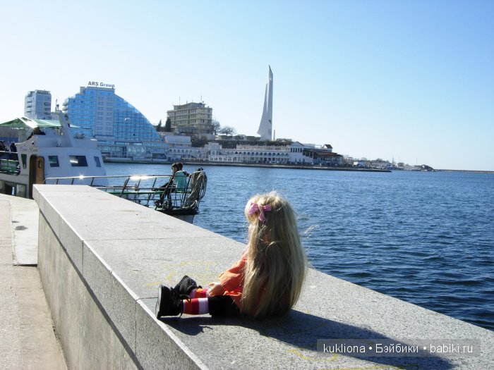 Марейка у моря в Севастополе.Когда сбываются новогодние желания. Кукла Mareike Kidz‘n’Cats, Sonja Hartmann