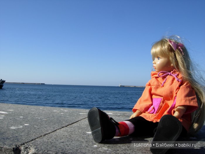 Марейка у моря в Севастополе.Когда сбываются новогодние желания. Кукла Mareike Kidz‘n’Cats, Sonja Hartmann