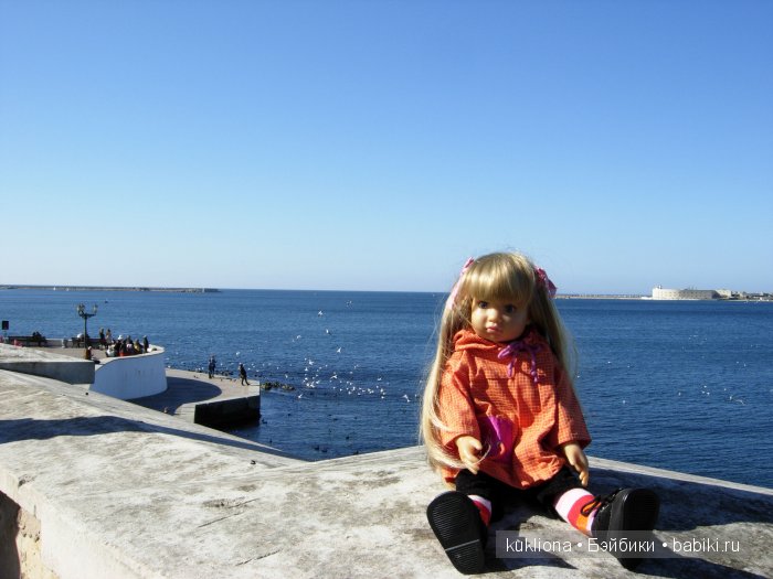 Марейка у моря в Севастополе.Когда сбываются новогодние желания. Кукла Mareike Kidz‘n’Cats, Sonja Hartmann
