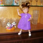 А мне фиолетово!  Мои первые платья для куклы Наташи Minouche  от Sylvia Natterer.