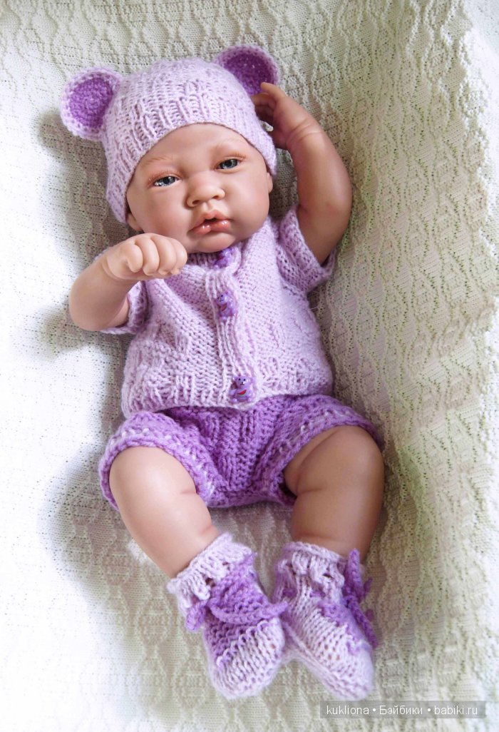 Магия сиреневого. Новые вязалочки для хуанчиков.Куклы от Antonio Juan | Бэйбики Магия сиреневого. Новые вязалочки для хуанчиков.Куклы от Antonio Juan (фото 5)