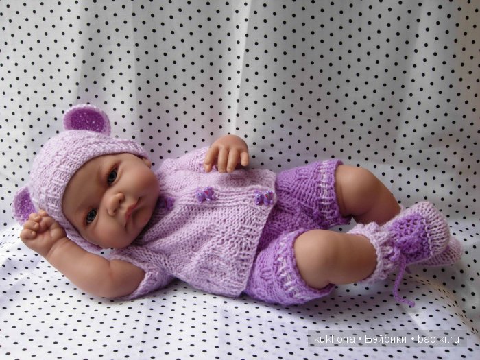 Магия сиреневого. Новые вязалочки для хуанчиков.Куклы от Antonio Juan | Бэйбики Магия сиреневого. Новые вязалочки для хуанчиков.Куклы от Antonio Juan (фото 7)