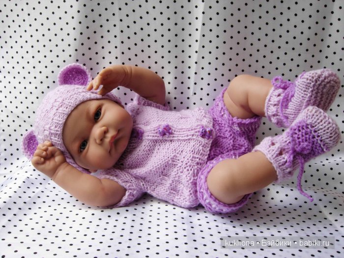 Магия сиреневого. Новые вязалочки для хуанчиков.Куклы от Antonio Juan | Бэйбики Магия сиреневого. Новые вязалочки для хуанчиков.Куклы от Antonio Juan (фото 9)