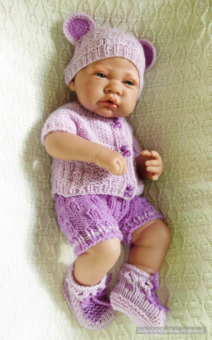 Магия сиреневого. Новые вязалочки для хуанчиков.Куклы от Antonio Juan | Бэйбики Магия сиреневого. Новые вязалочки для хуанчиков.Куклы от Antonio Juan (фото 3)
