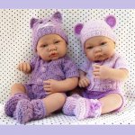 Магия сиреневого. Новые вязалочки для хуанчиков.Куклы от Antonio Juan
