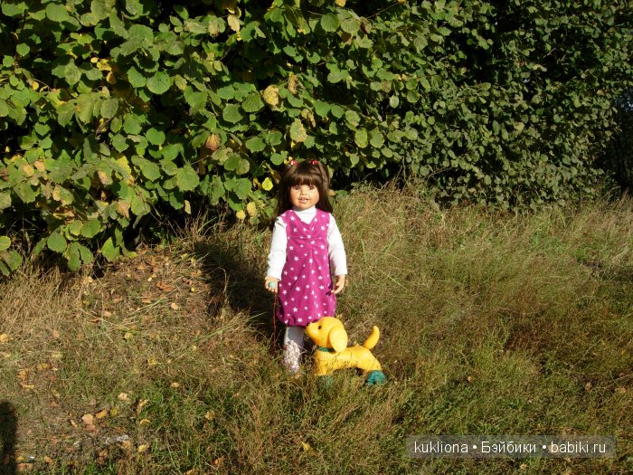 Осенняя прогулка Виктории Дмитриевны. Кукла Tori от Monika Peter-Leicht (фото 7)