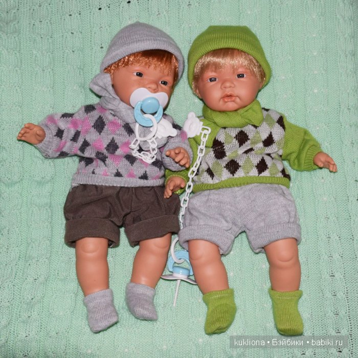 Артемка и Антошка - близнецы Ллоренс блондинчик и шатен. Куклы испанской фирмы Llorens