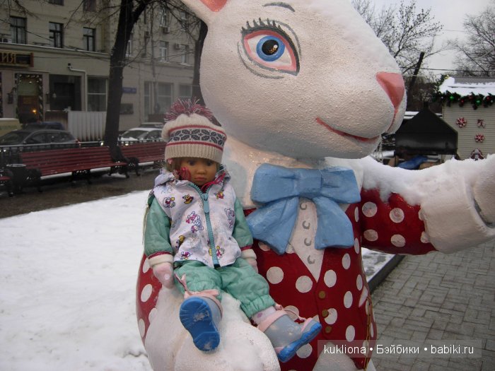 Путешествие в Рождество 2015-16 с Марейкой. Прогулка по Тверскому бульвару