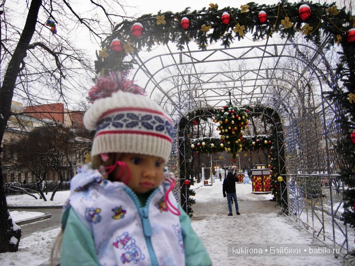 Путешествие в Рождество 2015-16 с Марейкой. Прогулка по Тверскому бульвару