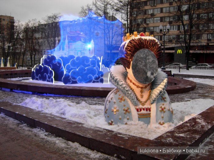 Путешествие в Рождество 2015-16 с Марейкой. Прогулка по Тверскому бульвару