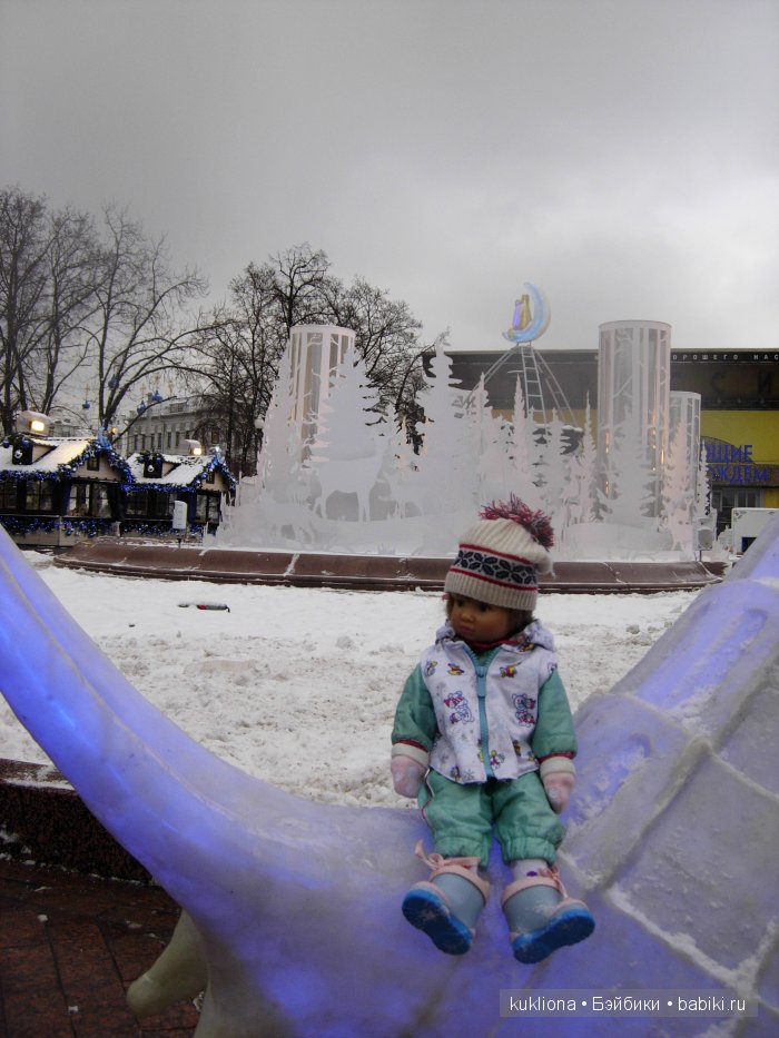 Путешествие в Рождество 2015-16 с Марейкой. Прогулка по Тверскому бульвару