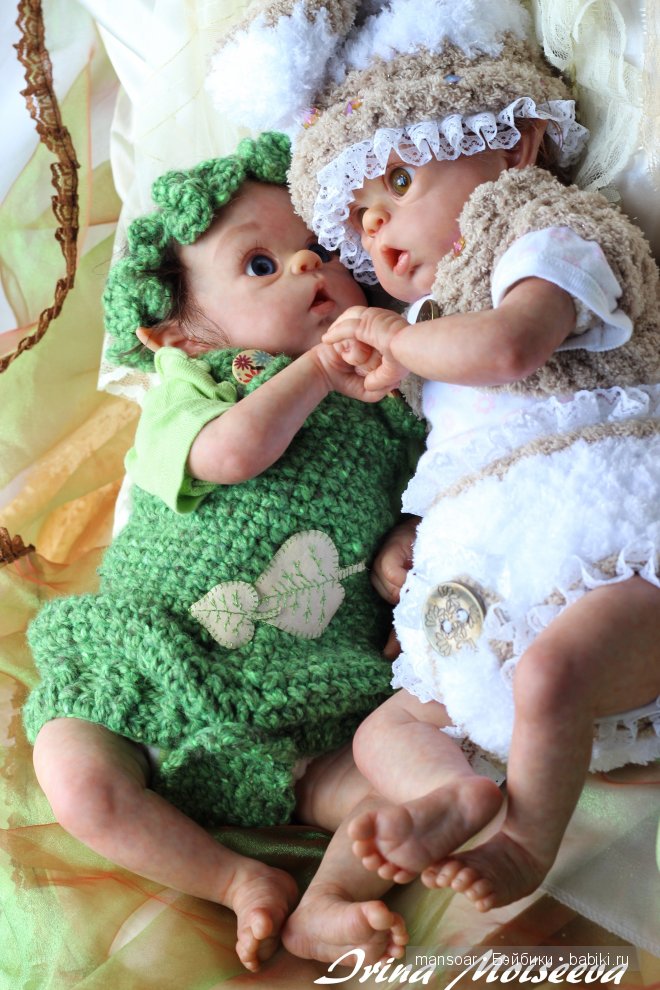 Эльфики реборн Митрошка и Матрёна