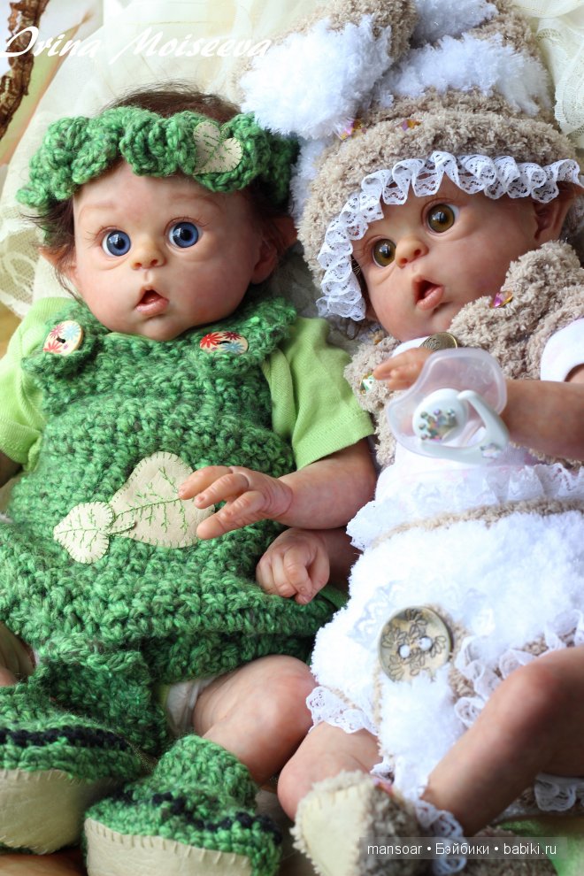 Эльфики реборн Митрошка и Матрёна