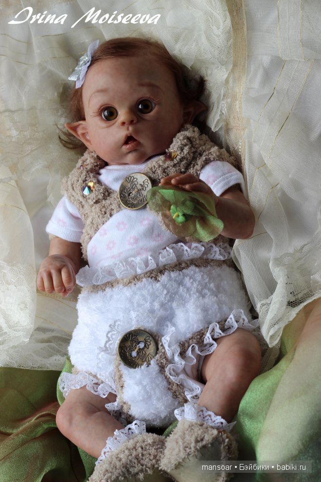 Эльфики реборн Митрошка и Матрёна