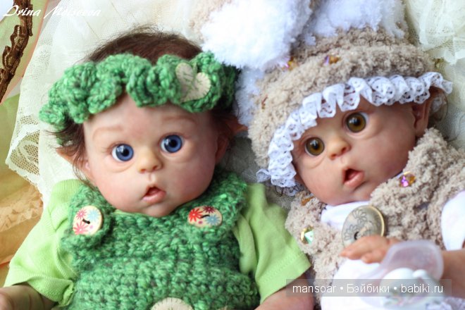 Эльфики реборн Митрошка и Матрёна