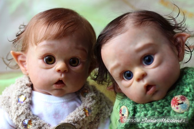 Эльфики реборн Митрошка и Матрёна (фото 5)