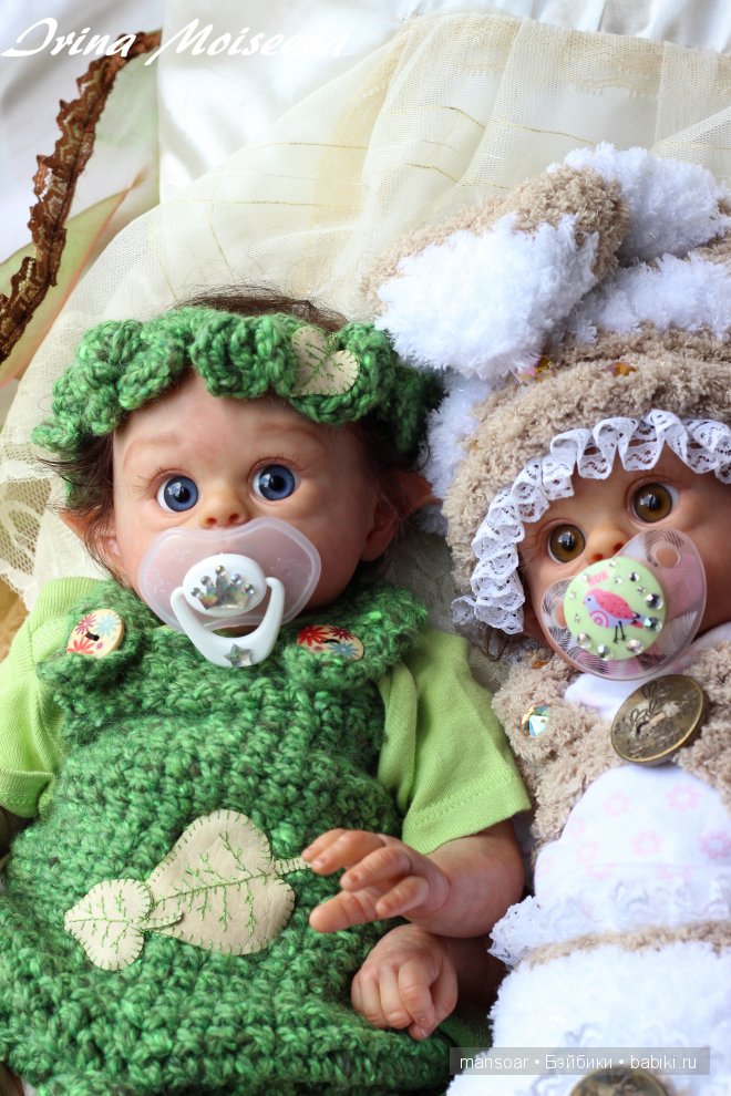 Эльфики реборн Митрошка и Матрёна