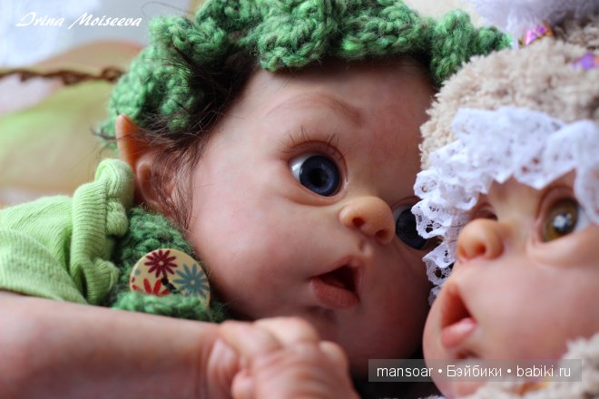 Эльфики реборн Митрошка и Матрёна