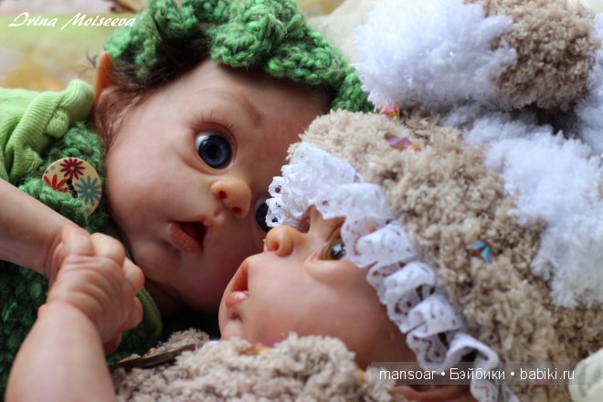 Эльфики реборн Митрошка и Матрёна